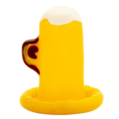 Condomerie Handpainted Novelty Condoms Glass of Beer - image 4
