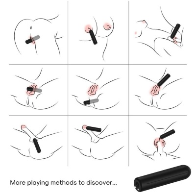 Armony — Warhead Vibrator Bullet Remote Control Black 2 Cm X 8.8 Cm - image 4