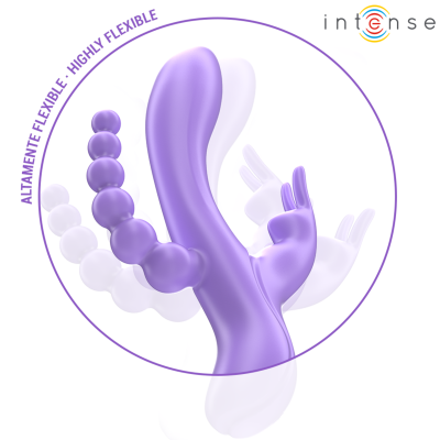 Intense Miko Triple Vibrator Rabbit Purple - image 4