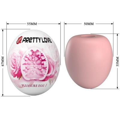Pretty Love Male Masturbator Egg Pink - image 6