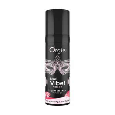 Foto van Orgie - Dual Vibe Liquid Vibrator Strawberry Gin & Tonic