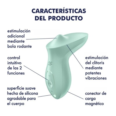 Satisfyer Exciterrr Lay-On Mint Vibrator - image 4