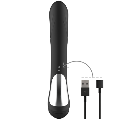 Black&Silver Jamie Rabbit Vibrator Black - image 4