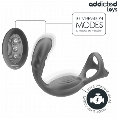 Addicted Toys Dual Prostatic Cock Ring Remote Control - image 6