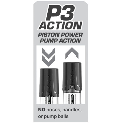 Pump Worx Max Boost Black Penis Pump, Manual Piston - image 6