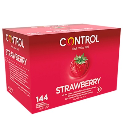 Control Adapta Strawberry Flavored Condoms 144pk - image 1