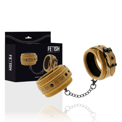 Fetish Submissive Vegan Leather Ankle Cuffs - image 2