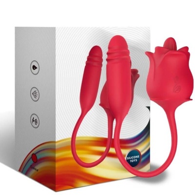 Armony 3-In-1 Pink Stimulator with Red Tail - image 5
