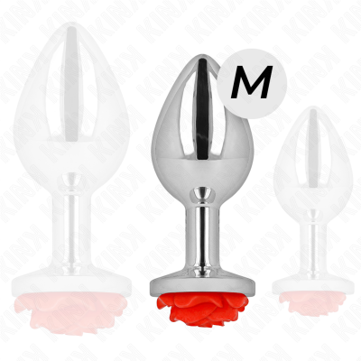 Kink Anal Plug Rose Red Medium - image 3