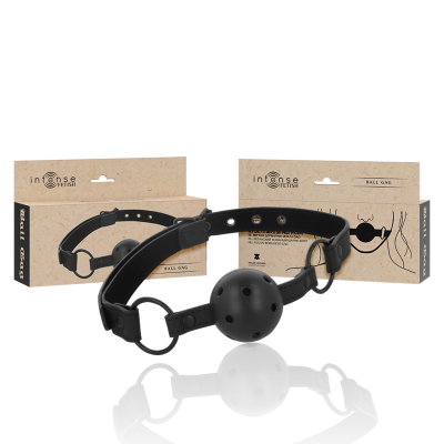 Intense Fetish Vegan Leather Ball Gag - image 1
