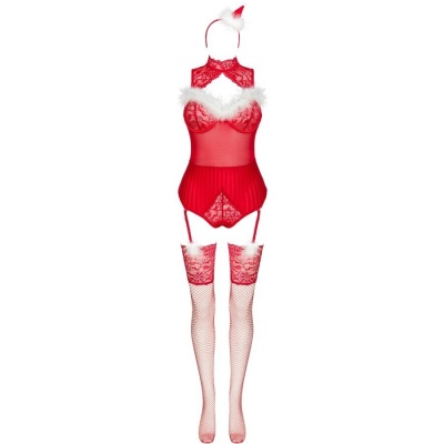 Livco Corsetti Fashion Limpid Snowflakes Lc 90604 Body + Stockings ... - image 3