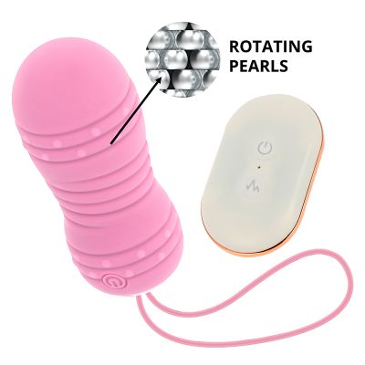 Ohmama Remote Control Rotating Egg 7 Modes Pink