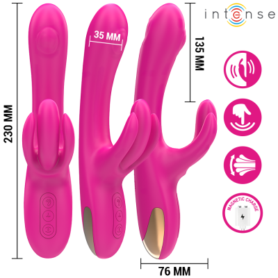 Intense Britney Multifunction Rabbit Vibrator 23 CM Pink - image 3