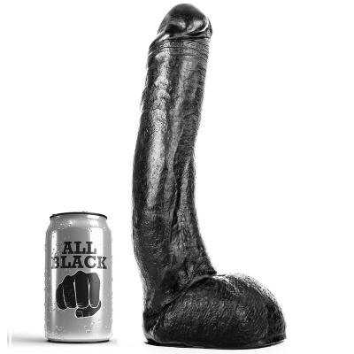 All Black Curved Dong 29 CM