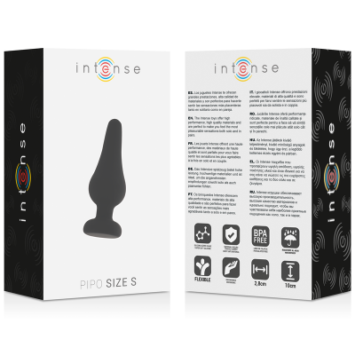 Intense Anal Plug Pipo S Black 9.8 CM - image 4
