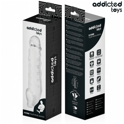 Addicted Toys Transparent Penis Sheath Size M 27cm - image 7