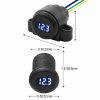 Afbeelding van MDV | Mini LED Voltmeter | 8-30V DC | Waterdicht IPX7 | Flush & Opbouwmontage | Wit LED Display