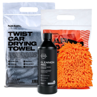 Car Wash Bundel | Cleanion Pro Shampoo + Car Wash Mitt + Twist Car Drying Towel | Set van 3