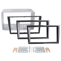 2-DIN Montagerahmen | Opel 2000-2014 | Matt Schwarz