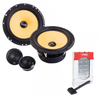 BLACKAIR6C-V5 + Gratis Dempingspakket + Roller | 16,5cm - 140W RMS @ 4Ω | 2-Weg Set