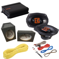 Pack Audio 6x9 Gris | Haut-parleurs EDBX69 + Caissons MDF + Amplificateur | Kit Complet