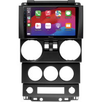 SPH-PF97BT met Jeep Wrangler 2007 2 puertas Montageframe