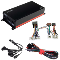 POWERBOX65.4-8MDSP-V3 + TAK-073 | Plug & Play DSP Verstärker | Nissan Mittel