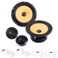 BlackAir Komponentensystem | 6,5” mit Frequenzweichen | BA6MW-V4 + BA1TW-V4