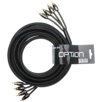 Cinch-54 | Câble RCA Premium | 4 Canaux 5,5 m | Plaqué Or