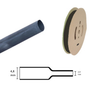 Schrumpfschlauch | 4,8mm > 2,4mm | Schwarz | Verkauf pro Meter