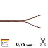 CXSC075 | OFC Lautsprecherkabel | 2 x 0,75mm² | Pro Meter
