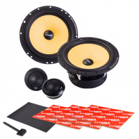 BLACKAIR6C-V5 + Gratis Dempingspakket + Roller | 16,5cm - 140W RMS @ 4Ω | 2-Weg Set