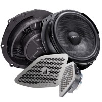 PRO-Edition T6 | Plug & Play Lautsprecher-Set | 200mm Tieftöner + PRO Hochtöner