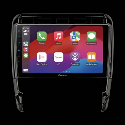 SPH-PF97BT met Porsche Cayenne 2002 Montageframe Foto van SPH-PF97BT met Porsche Cayenne 2002 Montageframe