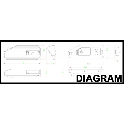 Bild von Rückfahrkamera Griffleiste passend f Lexus IS, RX - LED ww