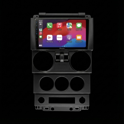 SPH-PF97BT met Jeep Wrangler 2007 2 puertas Montageframe Foto van SPH-PF97BT met Jeep Wrangler 2007 2 puertas Montageframe