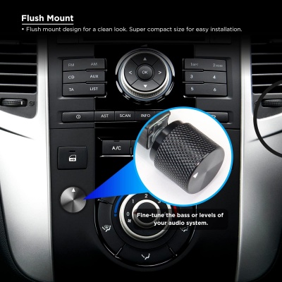 Bild von LC-3 | RCA Basspegelregler | Verstärker-Lautstärkeregelung | Flush-Montage | Aluminium-Drehknopf