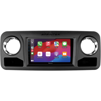 SPH-PF97BT met Mercedes Sprinter 2018 Montageframe Foto van SPH-PF97BT met Mercedes Sprinter 2018 Montageframe