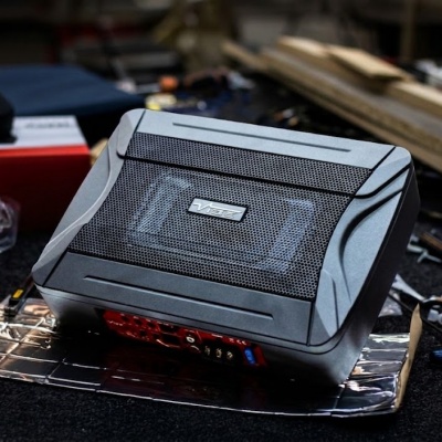 Bild von PULSEC8A-V4 | Slimline Underseat Subwoofer | 80 Watt RMS | met Basregelunit