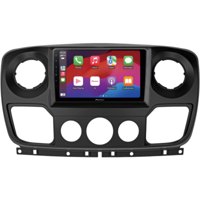 SPH-PF97BT met Opel Movano B X62 Montageframe Foto van SPH-PF97BT met Opel Movano B X62 Montageframe