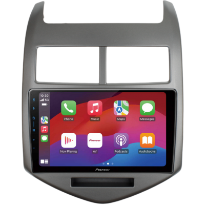 SPH-PF97BT met Chevrolet Aveo 2011 Montageframe Foto van SPH-PF97BT met Chevrolet Aveo 2011 Montageframe