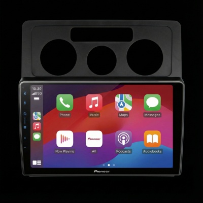 SPH-PF97BT met Volkswagen Caddy 2004 Montageframe Foto van SPH-PF97BT met Volkswagen Caddy 2004 Montageframe