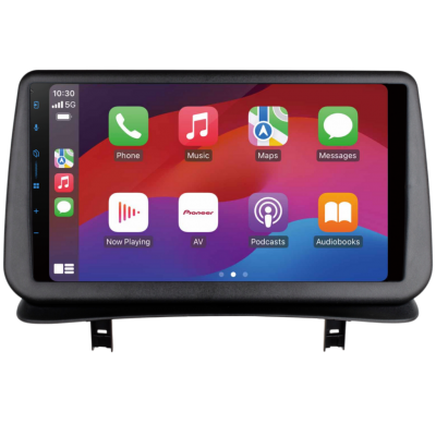 SPH-PF97BT met Renault Clio III 2006 Montageframe Foto van SPH-PF97BT met Renault Clio III 2006 Montageframe