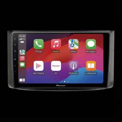 SPH-PF97BT met Chevrolet Aveo 2005 Montageframe Foto van SPH-PF97BT met Chevrolet Aveo 2005 Montageframe