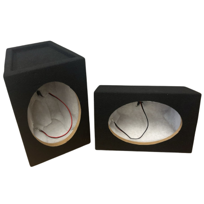 Afbeelding van 6x9 Audio Pakket Zwart | Pulse 69-V3 Speakers + MDF Behuizingen + Versterker | Complete Set