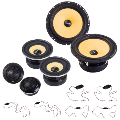 Foto von BlackAir 3-Wege-Komponentensystem mit Frequenzweichen | BA6MW + BA3M + BA1TW