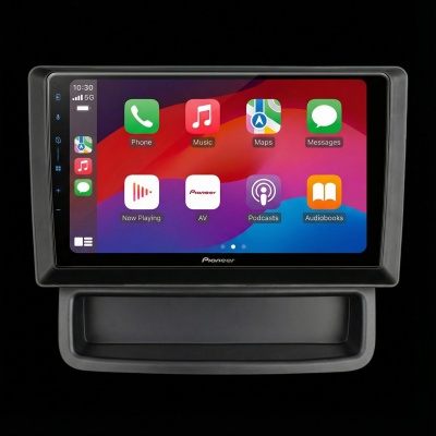 SPH-PF97BT met Renault Trafic II 2011 Montageframe Foto van SPH-PF97BT met Renault Trafic II 2011 Montageframe