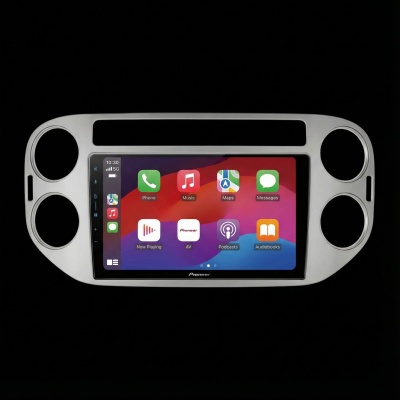 SPH-PF97BT met Volkswagen Tiguan 2008 Montageframe Foto van SPH-PF97BT met Volkswagen Tiguan 2008 Montageframe