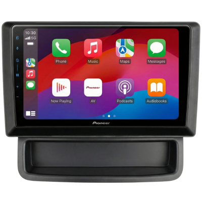 SPH-PF97BT met Renault Trafic II 2011 Montageframe Foto van SPH-PF97BT met Renault Trafic II 2011 Montageframe