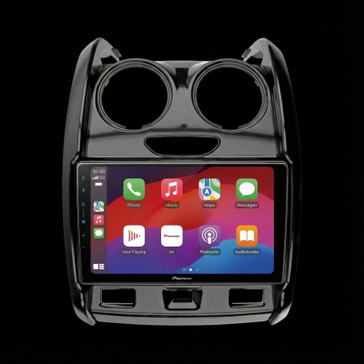 SPH-PF97BT met Dacia Duster 2013 Montageframe Foto van SPH-PF97BT met Dacia Duster 2013 Montageframe